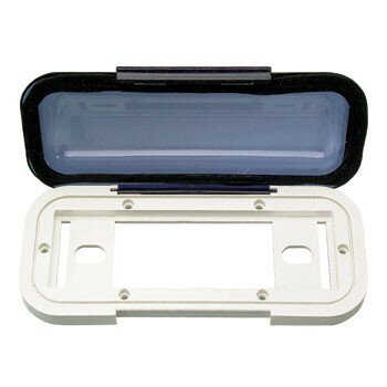 ■対応：ツインシャフトタイプ・DINタイプ・クイックリリースタイプのステレオプレーヤー(高さ52mm、幅180mmのサイズ)●無線機・ステレオ等を塩害から守ります。蓋の周りにガスケットが埋め込まれて浸水を防止します。