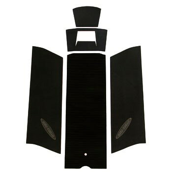 JS300 440 550 KAWASAKI デッキマットキット(テープ付) Cut Groove Black 5PCS カワサキ