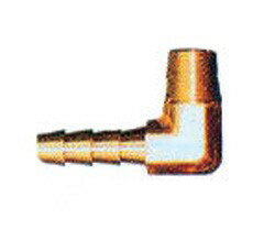 乐天商城 - ブラスフィッティング 8φ×5.5φ(ホース側) エルボー90° 1 8パルス ネジ10mm:P0.9:外径7mm 水上バイク ジェットスキー チューニングパーツ