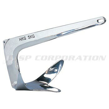 ■重量：20kg(44lb)■適合ボート長：最大16m■材質：ステンレス製■サイズ：A：395mm、B：650mm、C：460mm、D：330mm●このFHDアンカーは、可動部がなく一体構造のため丈夫で故障なども少なく、大変取り扱い易いアンカーです。●もともとは北海油田で作業する船のために開発されたアンカーで、特に砂・小砂利・泥底等にはよく効き、力が掛かると海底に埋まり抜群の把駐力を発揮します。●艇が振れても、自身でまた埋まり直してくれるのも特徴です。