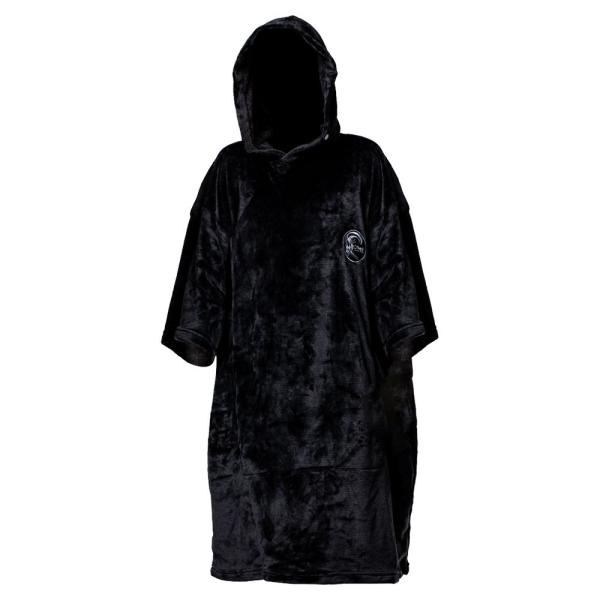 O’NEILL(オニール) ビーチポンチョ ブラック フリー(身幅：88cm、身丈110cm) お着替え用タオルポンチョ