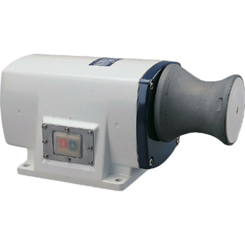 ■サイズ：W210×L402.5×H192mm■電圧：DC-12V■電流：24A■モーター出力：200W■定格時間：1h/24A■ローラー回転数：100rpm(無負荷)■最大巻上能力(瞬間)：120kg(85A)■常用巻上能力(定格)：50kg(24A)■巻上げ速度：27m/min■ブレーカー：30A■重量：13.5kg■付属品:ブレーカー×1ヶ、電源コード(5.5スケ×10m×2芯)×1本、ナットM4×2ヶ、パッキン×1ヶ、丸小ネジ(M4×8)2ヶ、圧着端子×4ヶ●ボディはアルミダイキャストで軽量化。ローラーはアルマイト表面処理で錆に強い。●オートローラー採用で、手を離しても確実にチェーンをリードし、アンカーを引き揚げます。●チェーンが使用でき、ロープは10〜16mmφまで使用可。
