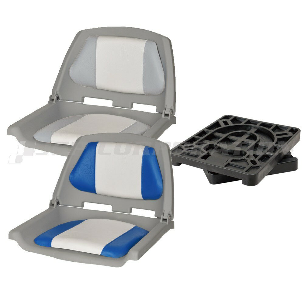 OCEAN SOUTH フィッシャーマンシート ＆ リムーバブルスイベルベース ボート用品 内装品 シート 折り畳み式・簡易シート
