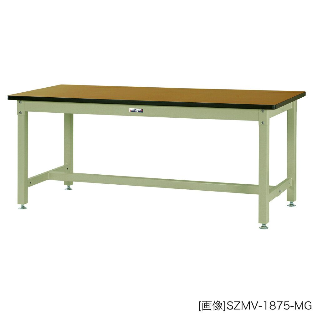 ヤマテック 作業台　バイス専用タイプ H740／メラミン天板【28mm】 [表示寸法：W900×D600×H740] グリーン購入法適合商品【お客様組立品】