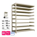 スチール棚 幅150×奥行60×高さ90cm 9段 連結 200kg/段 ボルトレス 重量:110kg(3)