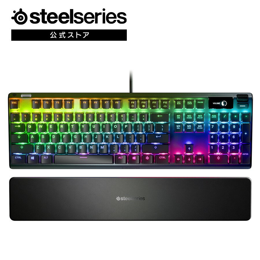 SteelSeries Apex Pro US ߥ󥰥ܡ ߥ ܡ Ѹ ͭ USB   ֥å Хå饤 LED apex windows mac pc ƥ륷꡼ 