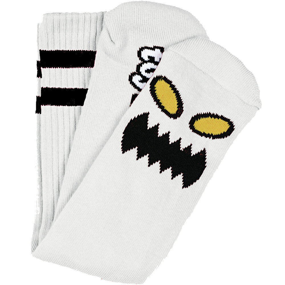 楽天STEEZ SHOP高機能ソックスMONSTER FACE SOCKS WHITE （WHITE）TOY MACHINE（トイマシーン）[P903]