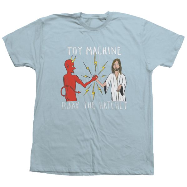 【大特価！スペシャルセール】TOY MACHINE ( トイマシーン ) TシャツBURY THE HATCHET TEE 02 (L.BLUE)トイマシーン スケートボードスケボー スケート Tシャツ s315lbl