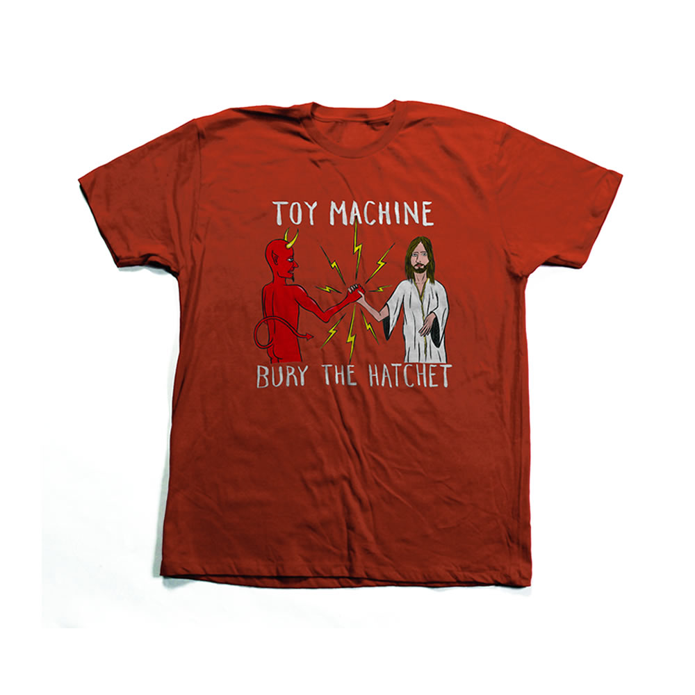 【大特価！スペシャルセール】TOY MACHINE ( トイマシーン ) TシャツBURY THE HATCHET TEE 02 (OCHER)トイマシーン スケートボードスケボー スケート Tシャツ s315oc