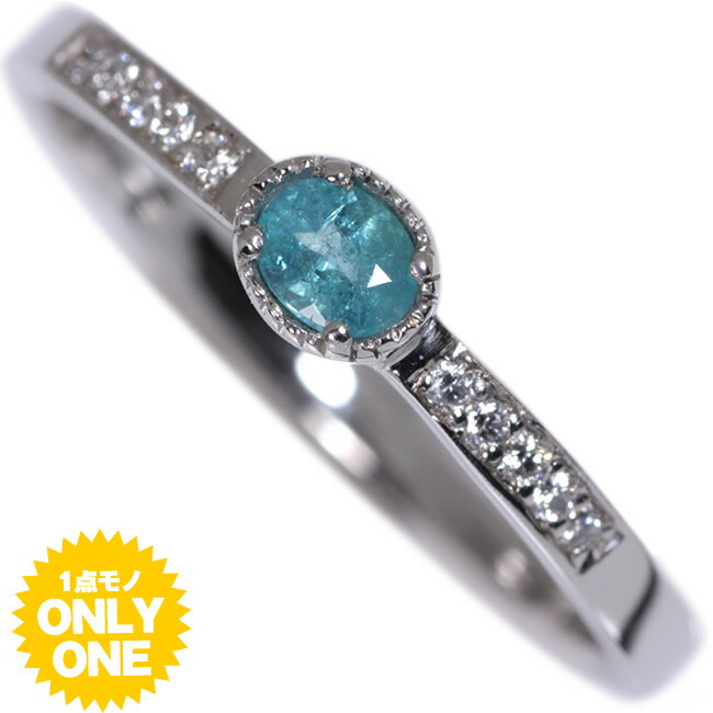 【1点モノ商品】Pt900プラチナ ダイヤモンドエタニティパライバリング「Diamant ディアマン」 【0.18ct】