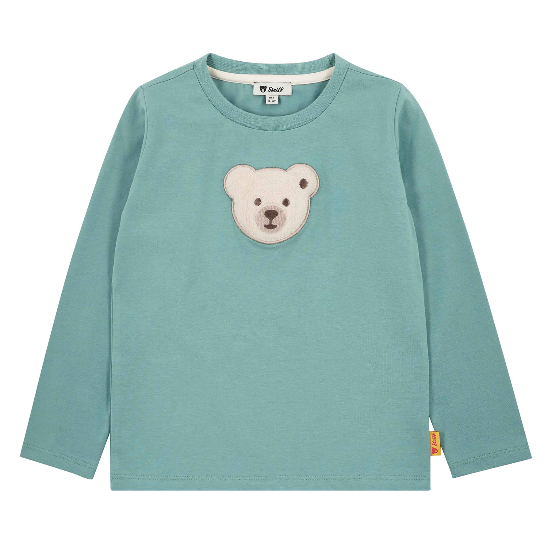 乐天商城 - シュタイフ公式 長袖Tシャツ ミネラルグリーン 子供服 プレゼント ギフト 贈り物 出産祝い