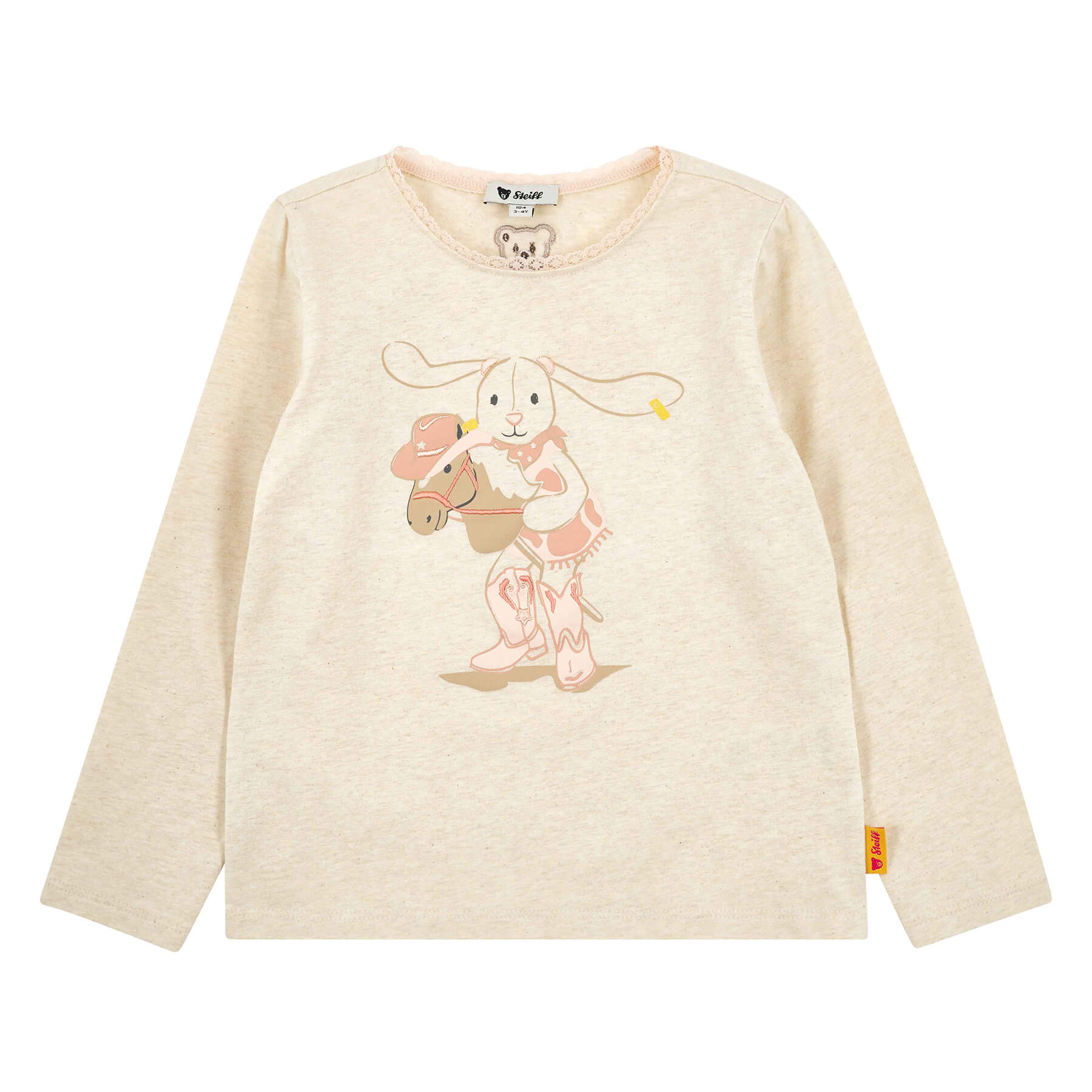乐天商城 - シュタイフ公式 長袖Tシャツ バタークリーム 子供服 プレゼント ギフト 贈り物 出産祝い