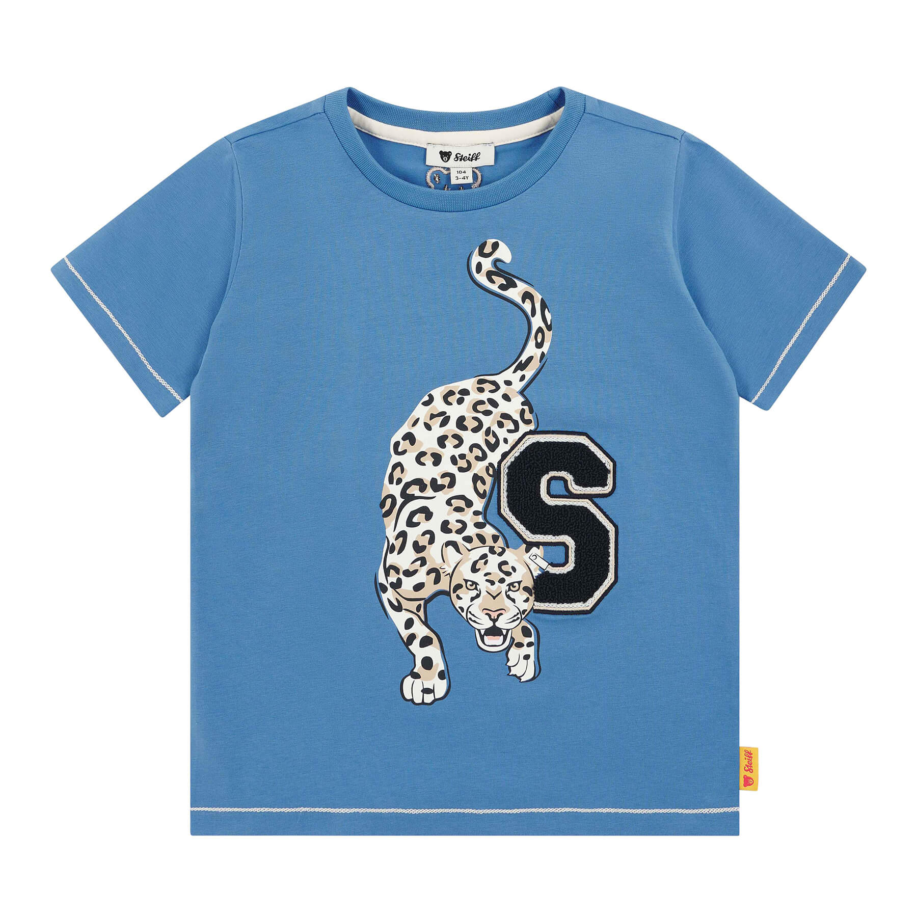 乐天商城 - シュタイフ公式 半袖Tシャツ ブルー 子供服 プレゼント ギフト 贈り物 出産祝い