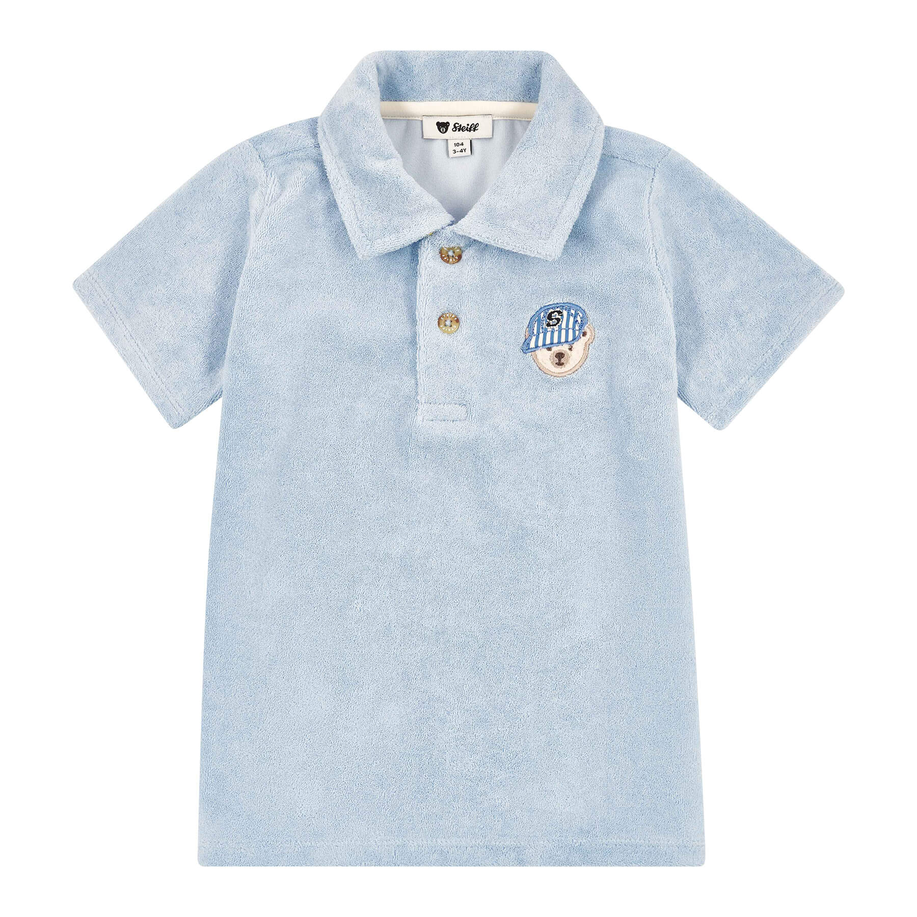 Rakuten - シュタイフ公式 半袖ポロシャツ シャンブレーブルー 子供服 プレゼント ギフト 贈り物 出産祝い