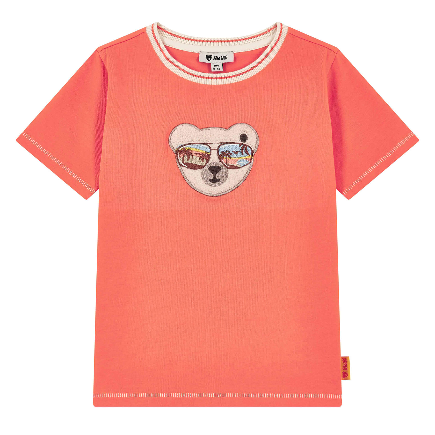 乐天商城 - シュタイフ公式 半袖Tシャツ オレンジ 子供服 プレゼント ギフト 贈り物 出産祝い