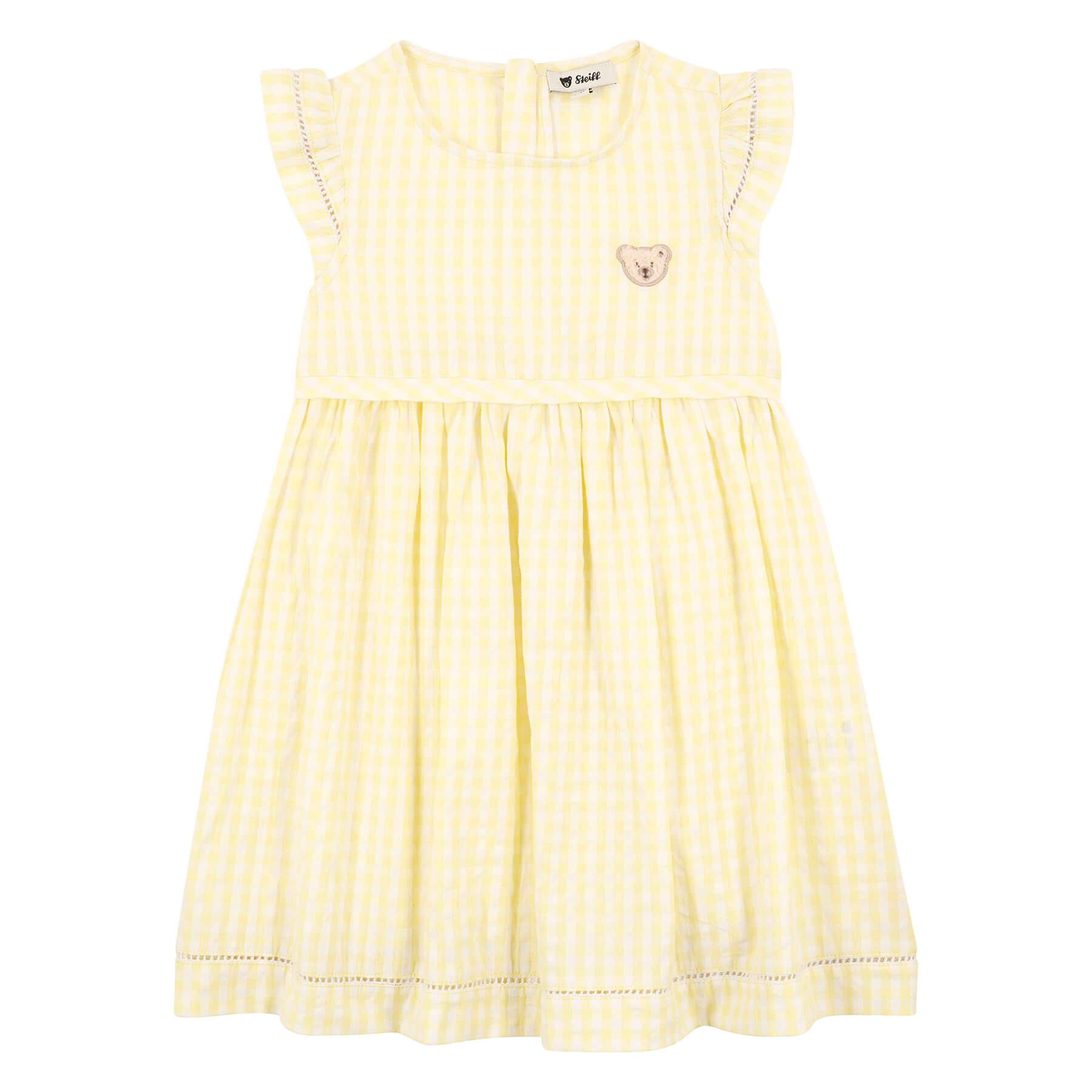 Rakuten - シュタイフ公式 ワンピース イエロー（チェック柄） 子供服 プレゼント ギフト 贈り物 出産祝い