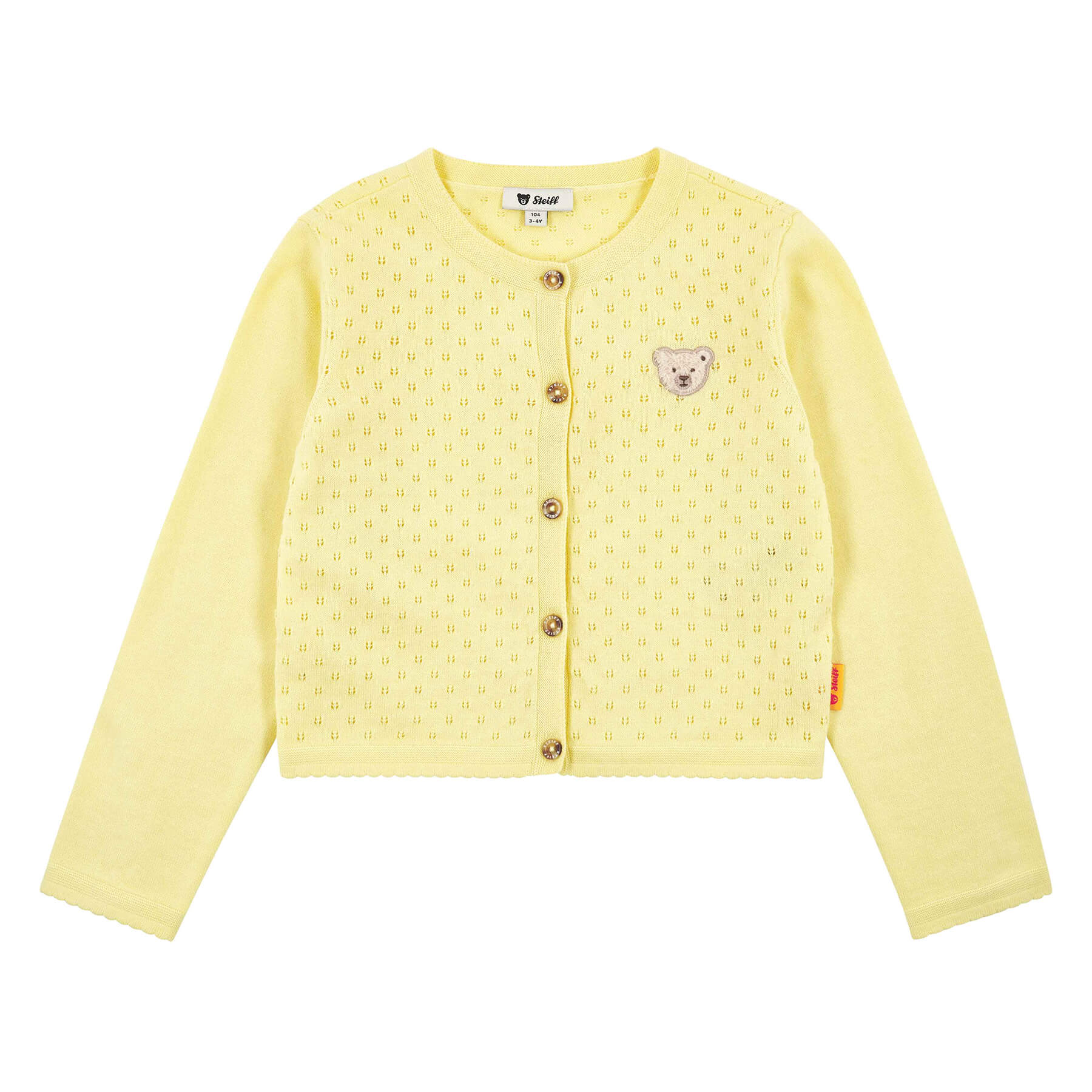 Rakuten - シュタイフ公式 カーディガン イエロー 子供服 プレゼント ギフト 贈り物 出産祝い