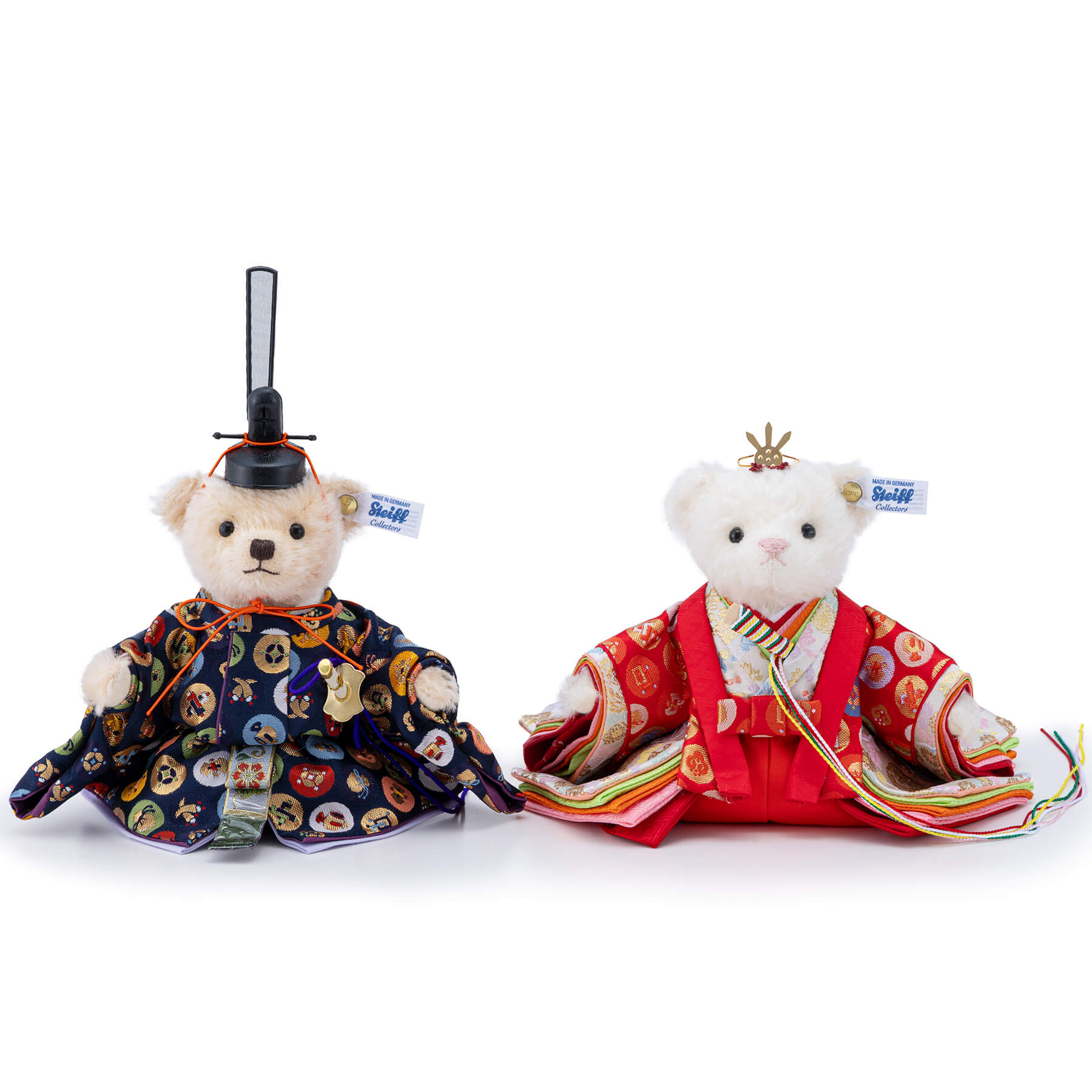 【ひな人形早期予約(購入)木札キャンペーン開催中】【シュタイフ公式】【日本限定】テディベア ひな人形「宝尽くし」◇■【12月頃より順次出荷予定】 節句 おひなさま 雛人形 お雛様 雛飾り 2体セット ピンク屏風 白台座 寿慶 日本限定 桃の節句 限定品 プレゼント Steiffのサムネイル