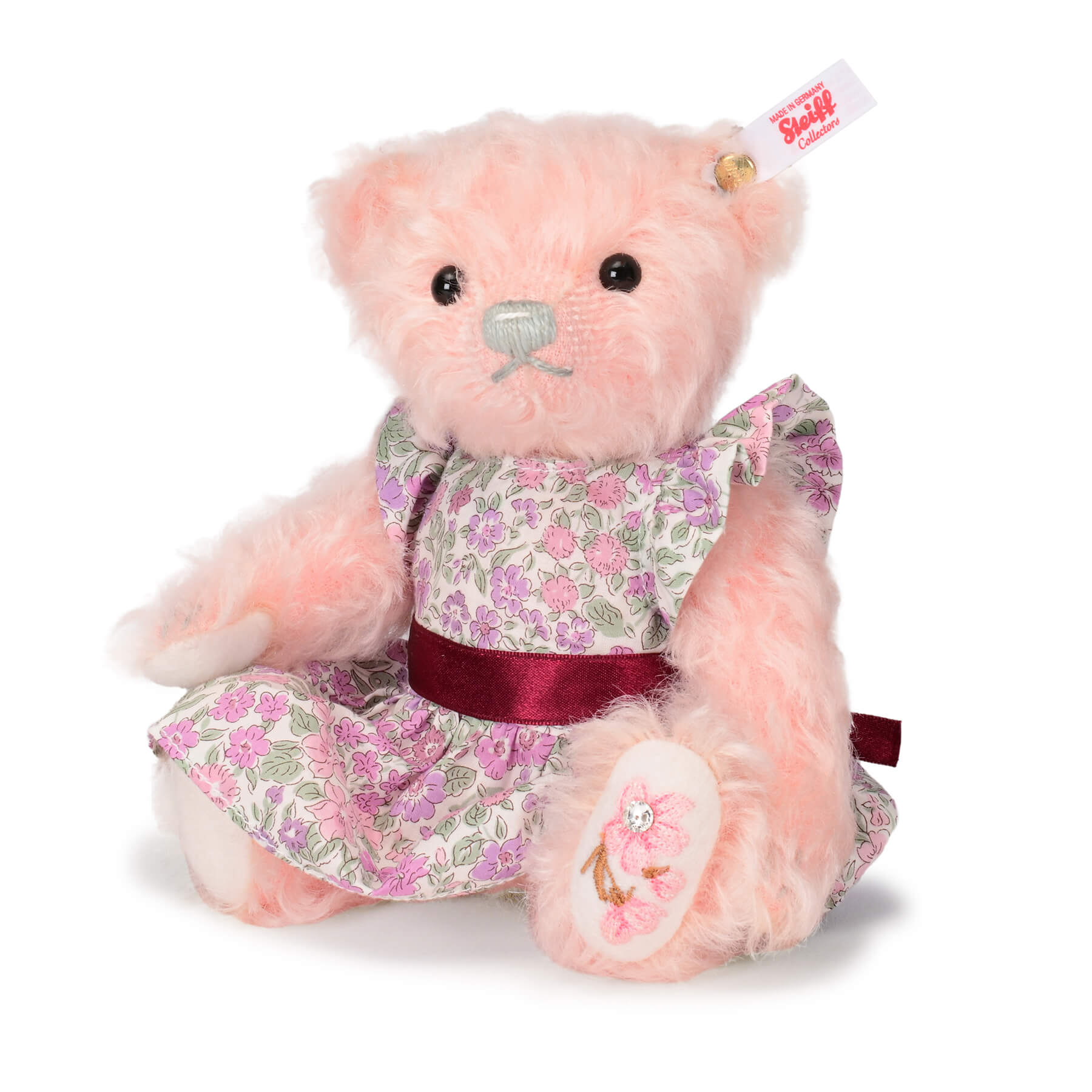 【シュタイフ公式】Steiff made with Liberty fabric（Purple）■ ティディベア 熊 クマ ベア くまのぬいぐるみ くま ぬいぐるみ ギフト 贈り物 出産 祝い 誕生日 クリスマス クリスマスプレゼント プレゼント