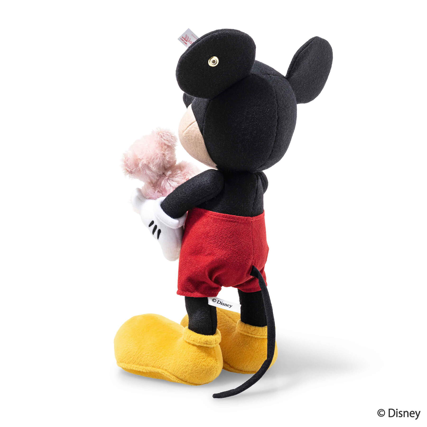 【シュタイフ公式】ミッキーマウスとテディベア桜 ■ディズニー disney キャラクター プレゼント 贈り物 出産祝い steiff シュタイフ ドイツ 日本限定 世界限定 桜色 限定バージョン モヘア ウール 刺繍 ジョイント インテリア 31cm 2