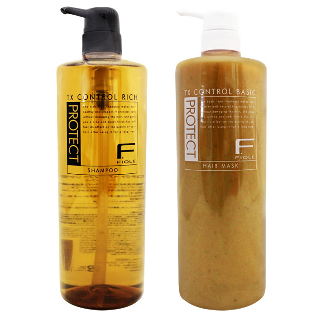 Rakuten - フィヨーレ Fプロテクト SR ヘアシャンプー リッチタイプ + MB ヘアマスク ベーシックタイプ ＜各1000mL(g)＞ポンプセット ☆ サロン専売品 美容室 フィヨーレ ヘアケア おすすめ 美容院 美容室専売品 ☆