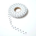 フロッキードット付チュール(10ミリ巾)約17〜18m人気 タッセル ピアス シュシュ 通販 指編み ダーニング 引き揃え糸 さをり織り ファンシーヤーン 日本...