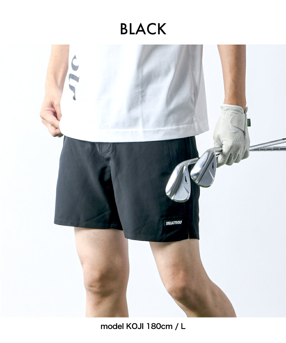 KBS ゴルフウェア ハーフパンツ 黒 ショートパンツ メンズ レディース