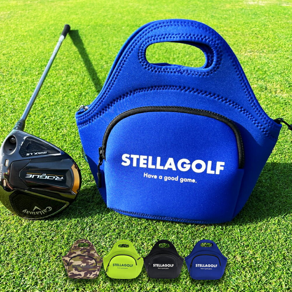 【STELLA77GOLF】ゴルフ カートバッグ ミニバッグ ラウンドバック ゴルフバッグ シンプル 普段使い 内ポケットゴルフ小物入れ シンプル 軽量 軽い ...