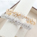 【STELLA BRIDAL公式】《最大180日保証》キュービックジルコニア ブライダル カチューシャ シルフィー |ビジュー 大ぶり 花嫁 結婚式 挙式 可愛...