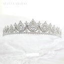 【STELLA BRIDAL公式】ジネット ジルコニア ブライダル ティアラ |キュービックジルコニア ビジュー ウェディング 大ぶり ブライダル 花嫁 結婚式...