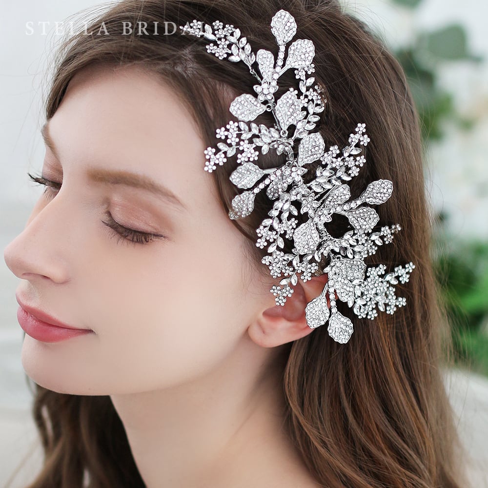 【STELLA BRIDAL公式】ブライダル ヘッドドレス フロランス ビジュー|ウェディングアクセサリー ブライダルアクセサリー ヘアアクセサリー ビジュー ...