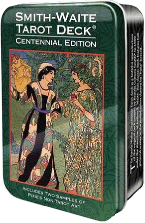 【タロットカード】缶入りスミス・ウェイト版/Smith-Waite Centennial Tarot Deck in a Tinのサムネイル