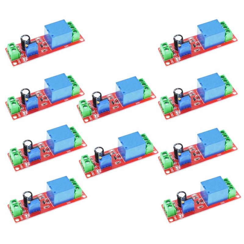 10pcs NE555 5V 12V Delay time Relay Module Delay Switch Single Steady State Time Controller Module