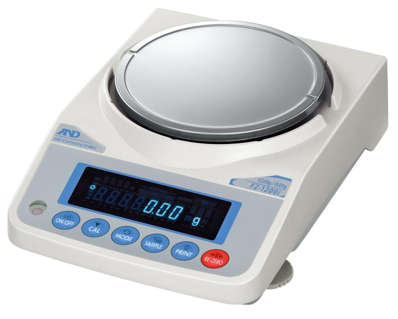 A&D 校正用分銅内蔵汎用天びん FZ-1200i ひょう量:...(3)