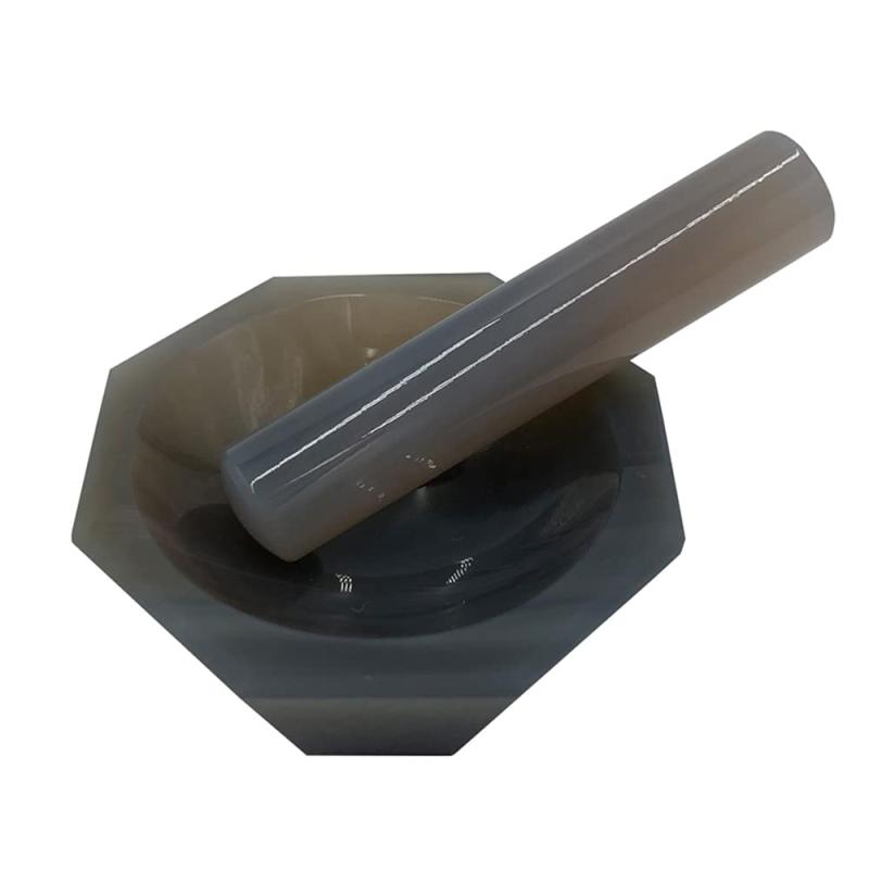 城戸メノウ乳鉢製作所 メノー乳鉢 浅型 乳棒付き