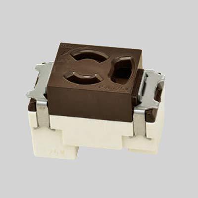 樂天商城 - 神保電器 ニューマイルドビーシリーズ 埋込抜止接地シングルコンセント 2PE 15A 125V チョコ JEC-BN-9G-C 受注生産品