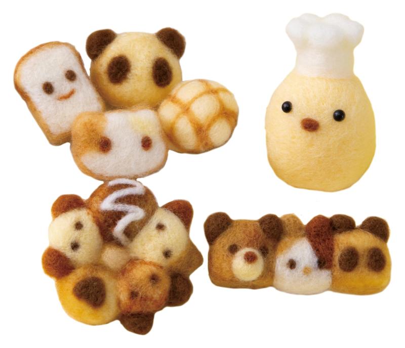 ハマナカ フェルト羊毛キット ニードルフェルト でつくる もふもふビレッジ デザイン はっとり みどり stellarshop-10281045 stellarshop サンプル画像3