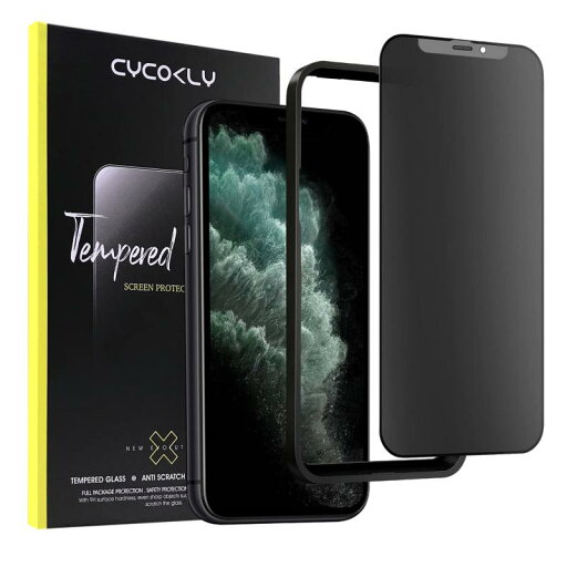 CYCOKLY iPhone11promax / iPhone xs max ガラスフィルム 【覗き見防止+アンチグレア】強化ガラス 液晶保護フィルム サラサラ感 ガイド枠付き (6.5インチ) CYCOKLY iPhone11promax / iPhone xs max ガラスフィルム 【覗き見防止+アンチグレア】強化ガラス 液晶保護フィルム サラサラ感 ガイド枠付き (6.5インチ)