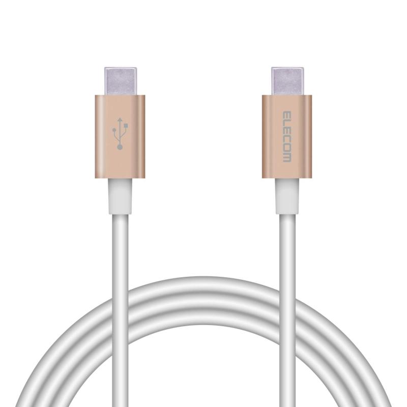 エレコム USBケーブル TypeC to TypeC PowerDelivery対応 【最大3Aで高速充電】準高耐久 USB2.0認証品
