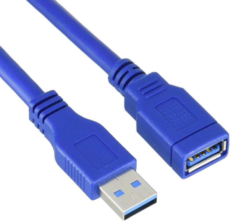 変換名人 USB3.0延長ケーブル [ A・オス - A・メス ]