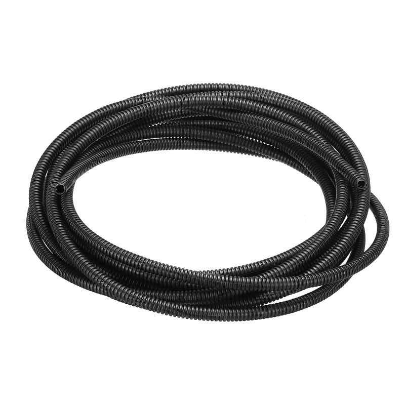 Rakuten - DMiotech 7 mm x 4.5 mm x 5 M PP スプリットなし コルゲートチューブ 屋内屋外コード管理 ラップ整頓 オフィス ガーデン用