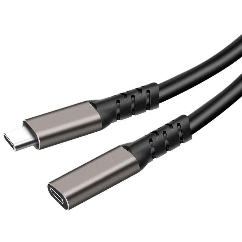 Renvmexy USB C 延長ケーブル, Type-C オス-メス 延長ケーブル, 10Gbps USB 3.2 Gen2 高速データ転送, 4Kビデオ出力, PD 100W 急速充電 対応, スマホ/タブレット/ノートPC対応