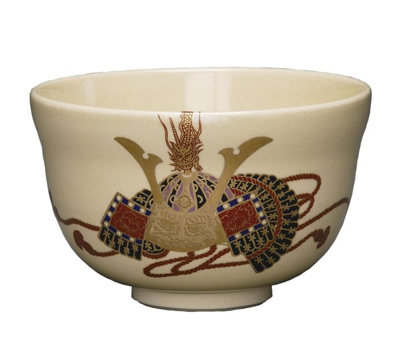 宮地英香(Miyachi Eikou) 抹茶碗 白 サイズ:直径12.4x高さ7.8cm 仁清 兜 化粧箱入