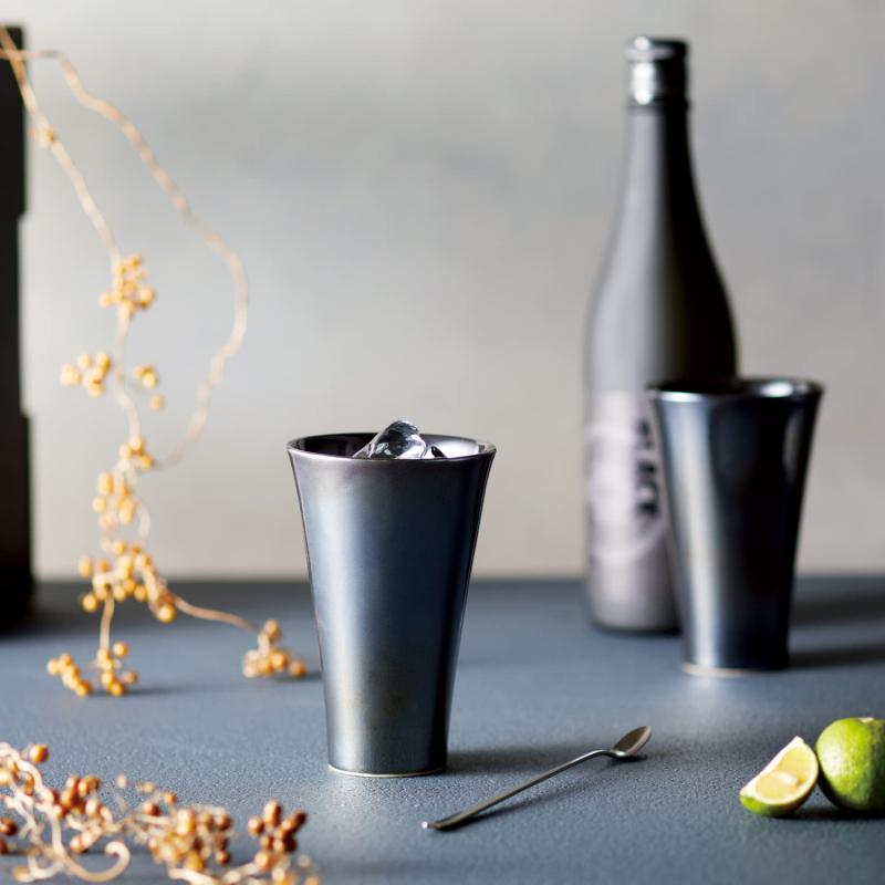 Dolce duo ペアタンブラー ビールカップ コップ ビアタンブラー 焼酎コップ 330ml 箱入り 日本製 美濃焼 ギフト プレゼント お返し 誕生日 内祝 HO-1691