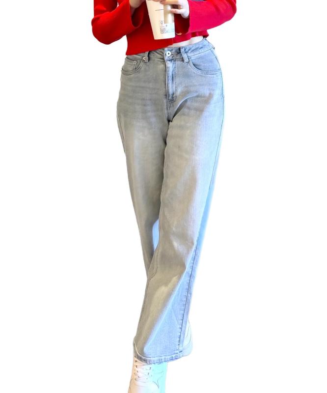 [神戸レタス][ 岡部あゆみ さん コラボ ] ワイド デニム パンツ ストレート レディ...