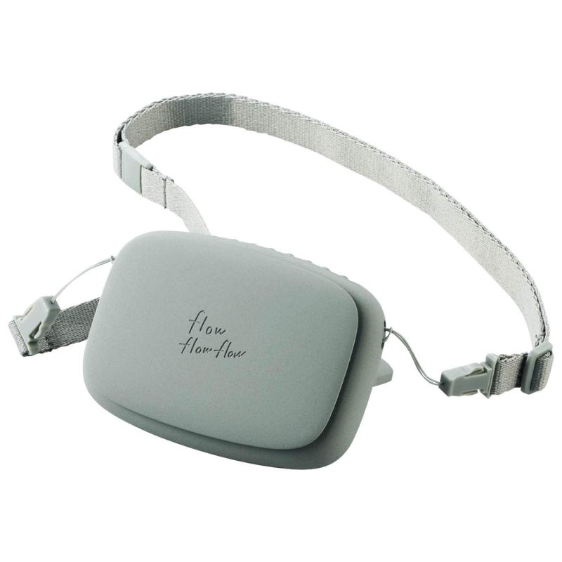 エレコム USB扇風機 「flow flow flow」 FAN-U216 充電式 ハンズフリー 3段階風量調節 ネックストラッ..