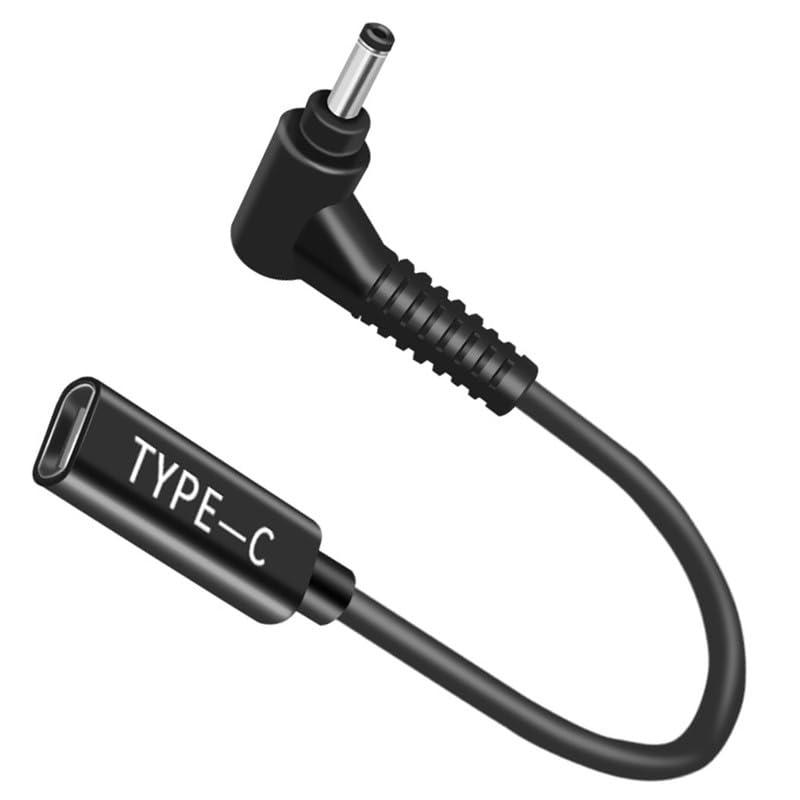 Bacron PD USB C - DCアダプターケーブル、100W Type Cオス-メス 12V 19V 20V DC、USB Cからアダプターへのアダプター。ソーラーパネル、キャンピングカー、ポータブル発電所、RV、ソーラー発電機など用