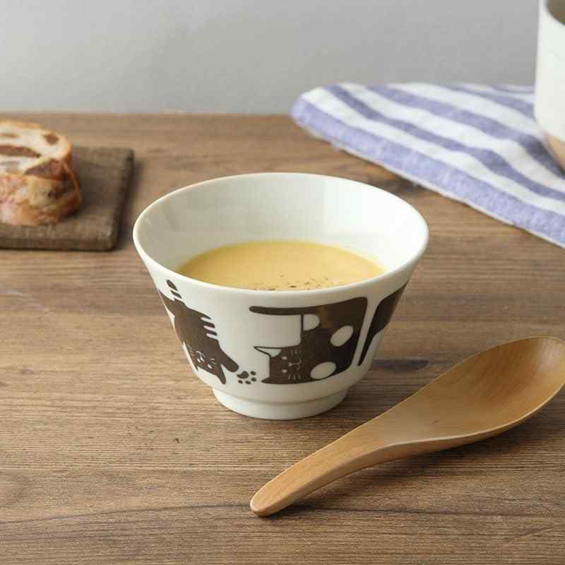 EAST table(イーストテーブル) 帰ってきた ねこまるけ kaettekita NEKO-marchē クレール型 3.6反り丼 ネコモジ Φ11.4×H6.7 日本製 電子レンジ対応 食洗機対応 stellarshop-10134986 stellarshop サンプル画像2