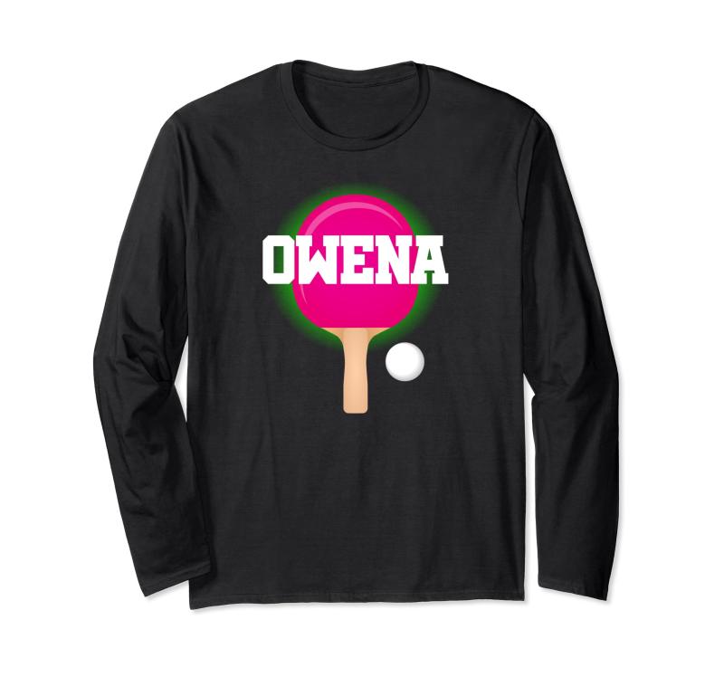 Owena Name ガールズ 卓球 ピンポン ゲーム ラケット スポーツ 長袖