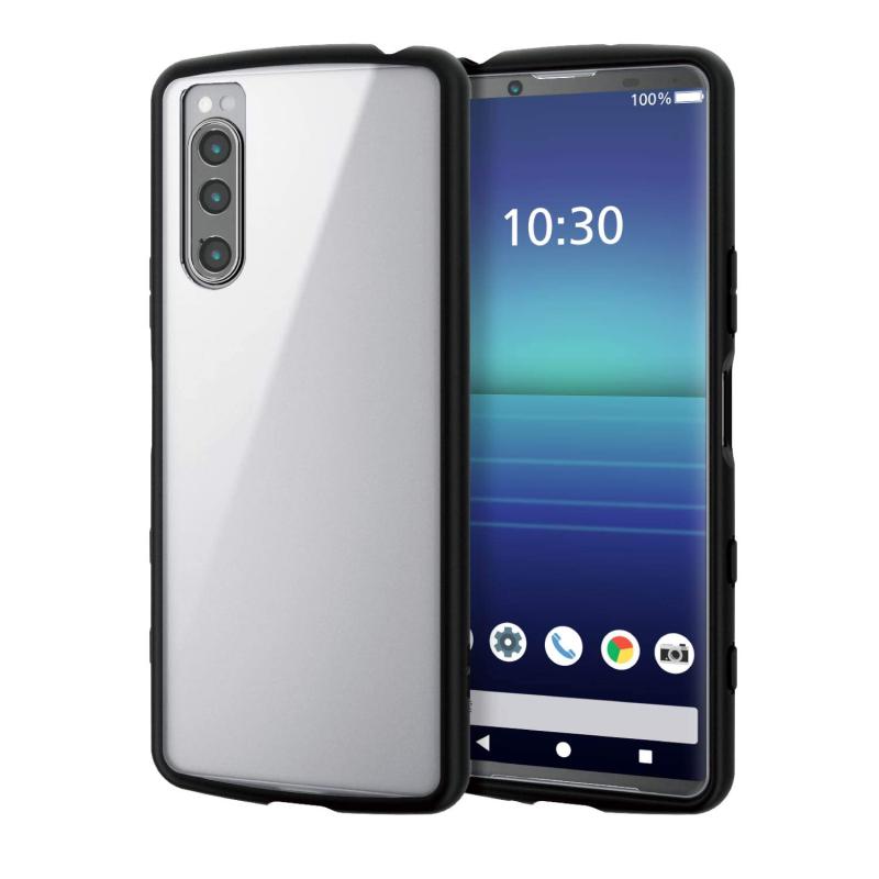 樂天商城 - エレコム Xperia 5 II ケース ハイブリッド 耐衝撃 TOUGHSLIM LITE フレームカラー ブラック PM-X203TSLFCBK